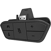 Stereo Headset Adapter for Xbox One and Xbox Series X|S and Elite Controller - Headphone Audio Converter for Voice Chat & Game Sound Mix and Mic Monitoring and Volume Control as Xbox Accessories