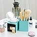 amoore 8pcs Soft Synthetic Fiber Makeup Brush Set with Wooden Handle and Aluminum Ferrule
