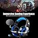 Muzili Gaming Headset,7.1 Stereo Gaming Headphone for PC,PS4,Xbox One,Ipad,Mobile Phone,Noise-Cancelling Headset and Mic,50 mm Driver, LED Lightthumb 1