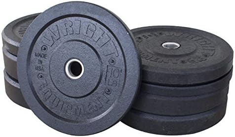230lb Wright USA AMP Bumper Plates Set