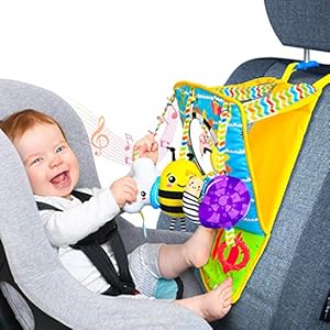 Small Steps Mirror Me Infant Car Seat Toy | Rear Facing Activity Play Center | Interchangeable Sensory Toys, Teether…