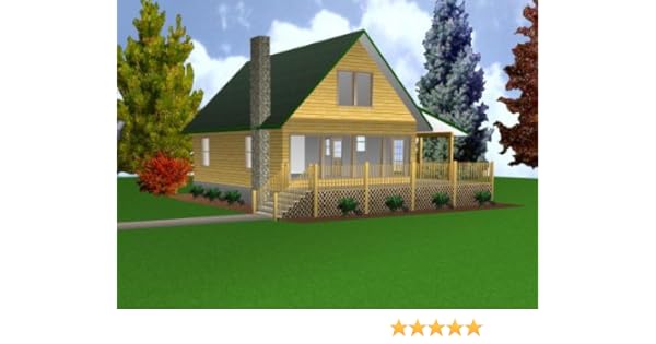 Amazon Com Easy Cabin Designs 24x32 Cabin W Loft Plans Package