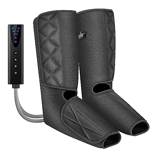 Snailax Leg Massager with Heat & Compression, 3 Modes and 3 Intensities and Manual Control, Gift