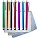 ColorYourLife 7 Capacitive Stylus/Styli Touch Screen Pens for iPhone X XS XR iPhone 8 7 6 5s Smart Phones iPod Touch 5 iPad Pro, and Tablets with 3 Microfiber Cloths