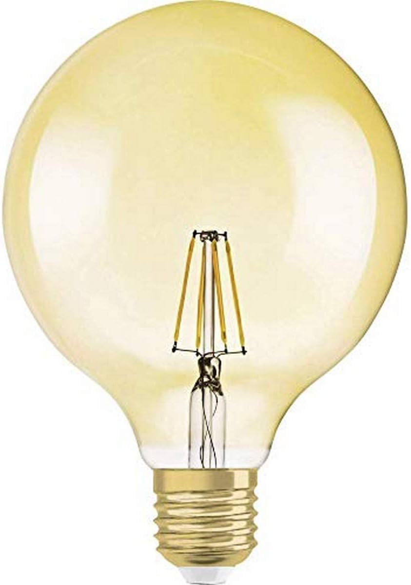 Osram Ball Shape Vintage Edition 1906 LED Lamp, Glass, Warm White, E27, 6.5 W, 7 W