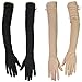 kilofly Women's Long Anti-UV Breathable Arm Sun Block Driving Gloves, 2 Pairs