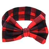 Laimeng Baby Girl Rabbit Ears Elastic Printing Bowknot Headband