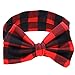 Laimeng Baby Girl Rabbit Ears Elastic Printing Bowknot Headband