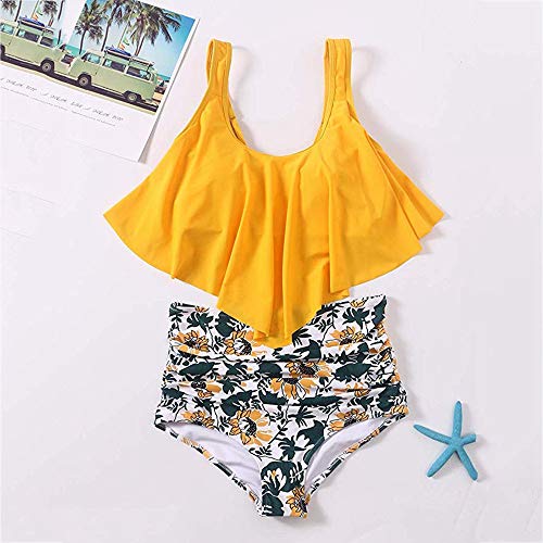 image for Myoumobi_Swimwear Swimsuits for Women Two Pieces Tankini Set Top Ruffl