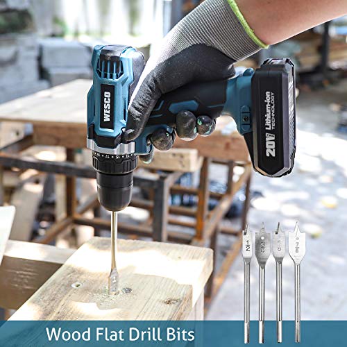 Drill Bit Set, WESCO 122Pcs Impact Driver Bits and Screwdriver Bits Set Assorted in Tough Case for Wood Metal Cement Drilling and Screw Driving /WS9958U