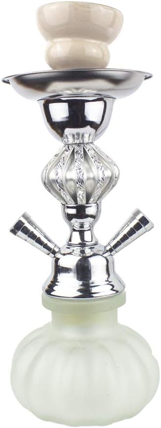 Paide 051-2 Pack Premium Cachimba 25cm, 2 Hoses (White)