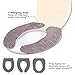 EBlife Soft Toilet Seat Cover Pads [One of the Most Comfortable and Warmest Toilet Seat Cover] [Medical Grade Asepsis Anti-Bacteria and Anti-Slippage] Washable Reusable for any Type of Toliet (Gray)