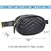 ZORFIN Quilted Fanny Pack for Women Fashion Wasit Bag with Two Belts