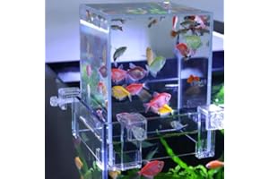 Negative Pressure Fish Tank –5 Gallon Auto-Refill Rimless Aquarium for Beta Fish, Decorative Auto Top-Off Aquarium with Water