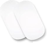 Sasma Home 100% Cotton Moses Basket Fitted Sheets 35x75 White view 1