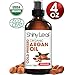 Shiny Leaf Organic Argan Oil for Hair, Face and Body â€“ 100% Pure Morrocan Oil, Natural Moisturizer, Prevents Signs of Aging, Promotes Smooth Hair, Makes Skin Soft and Glowing, Premium Quality 4oz