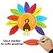 URATOT 9 Sets Thanksgiving Turkey Craft Kits DIY Festive Fall Thanksgiving Party School Activities Door Hanging Decoration Party Favor