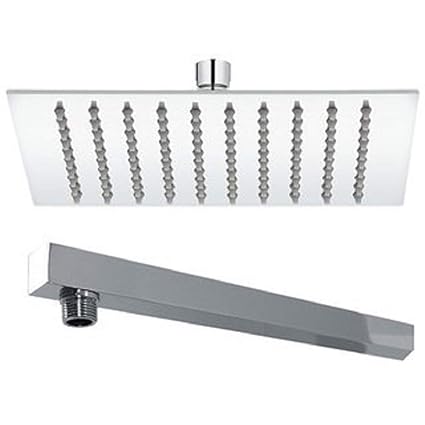 BT Genuine 8 Shower with 18 Shower Arm | Shower Head | Overhead Shower | SS Ultraslim Shower | Square Shape