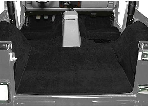 Seatz Deluxe Cut Pile Carpet Kit with Roll Bar Cut-Outs - Black