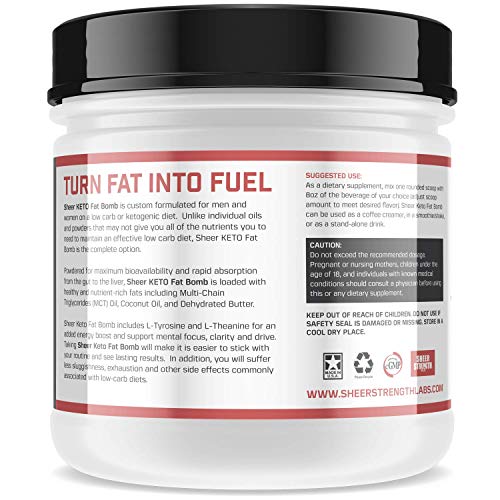 Keto Coffee Creamer with MCT Oil Powder & L Theanine Healthy Fats