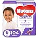 HUGGIES LITTLE MOVERS Active Baby Diapers, Size 6 (fits 35+ lb.), 104 Ct, ECONOMY PLUS (Packaging May Vary) primary