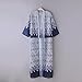 Perman Women Boho Printed Chiffon Loose Shawl Kimono Cardigan Cover up Blouse (L)