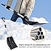 Micbox Snow Shovel with 46'' Adjustable Aluminum Handle 10.5'' Wide Blade Scoop Shovel, Digging Snow Removal Heavy Duty Snow Shovel Perfect for Car Driveway, Camping and Outdoor Emergency