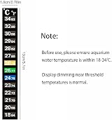 CONGGUAN 4Pcs Aquarium Temperature Sticker Thermometer 18-34°C view 2