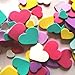 Foam Adhesive Hearts, 540-600pcs Mixed Foam Heart EVA Stickers,Self Adhesive DIY Craft Sticker Embellishment for Kids & Home Decoration (Colorful)