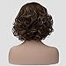 TopWigy Short Wig Curly Wave Bob Wigs Cosplay Party Costume Hair Wig(Color as Picture)