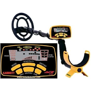 Garrett Ace 250 Metal Detector with Submersible Search Coil