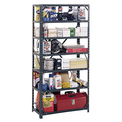 Edsal HC30127 Steel 7Shelf Shelving Unit, 750 lb Capacity, 30" Width x