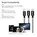 Multi USB Charger Cable,4ft/120cm Nylon Braided,3 in 1 USB Fast Charging Cord Adapter,with Type C 8 Pin Lighting Micro USB for Universal Use by DUX DUCIS