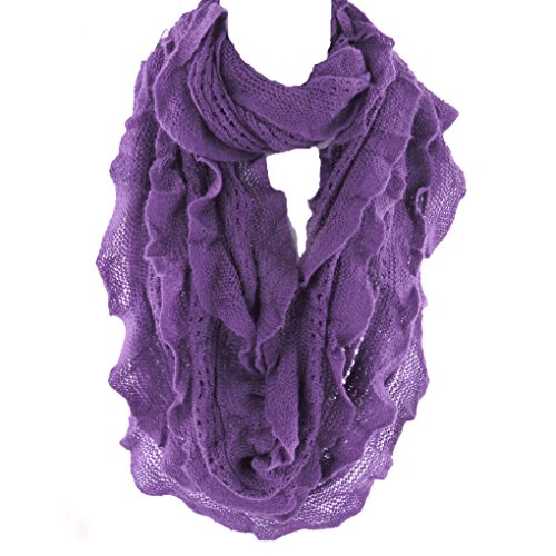 Infinity Scarf for Women by Silver Fever | Fashionable Elegant & Soft Woven | Infinity Loop Figure Eight Endless Scarf Wrap