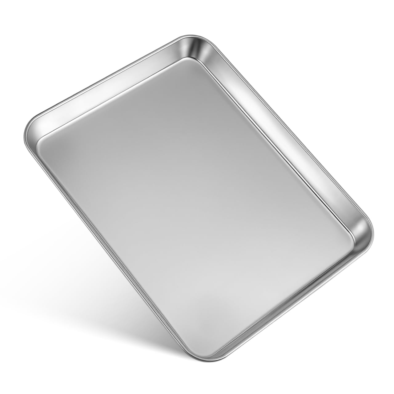 iplusmile Stainless Steel Tray for Medical Instruments, 32×25×2.5cm Large Flat Tray Medical Storage Tattoo Tool Storage Plate Platter for Instruments