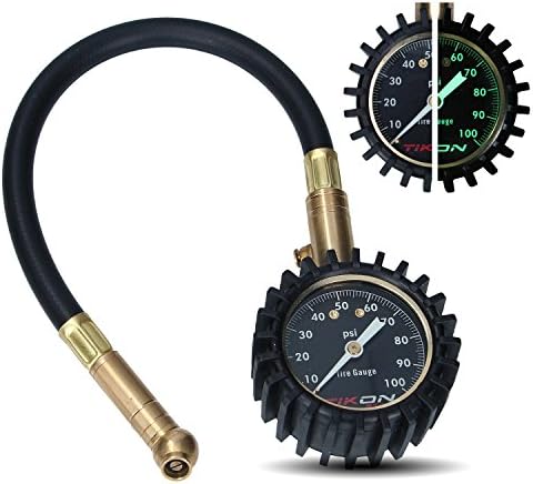 Heavy Duty Tire Pressure Gauge (0-100 psi) for Car Auto Motorcycle Truck RV ATV