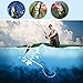 FISHFUNN Premium Fishing Hooks, 50PCS Special Barb Fishhooks with High Carbon Steel, Bait Worm Fish Hook with Plastic Box, for Freshwater/Seawater (5 Sizes:# 2, 1,1/0, 2/0, 3/0)