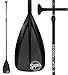 SUP Paddle - Carbon Fiber & Fiberglass Paddles - 3 Piece Adjustable Paddle Board Paddles w/Carbon Fiber or Fiberglass Performance Blades - Carbon, Fiberglass, or Aluminum Shaft Stand-Up Paddles