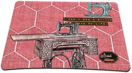 Sewing Machine Stylish 14" X 10" Laptop PC Mouse Pad Mousepad Comfort Waterproof Anti-Slip Optical Mouse Pad Mouse Pad Wireless Laser Mice Mat FY-MP-018