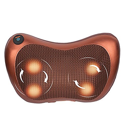 UPC 745950716778, TD Design 4 Deep-Kneading Massage Nodes Neck and Back Massage Pillow with Infrared Heat Function For Home and Car