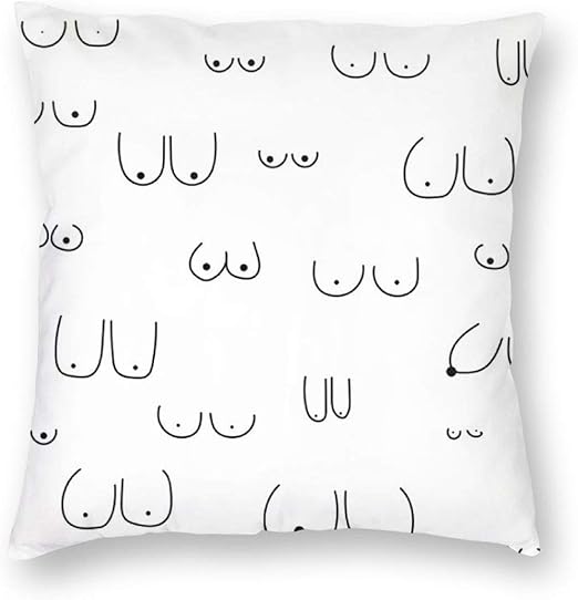 Amazon Com Ding Goods Boobs Decorative Throw Pillow Case Cushion