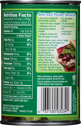 Libby s Sliced Beets 15 Ounce Cans Pack Of 12 Food Beverages 