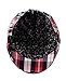 NYFASHION101 Men's Multicolor Plaid Patchwork Buttoned Duck Bill Newsboy Ivy Cap, Red