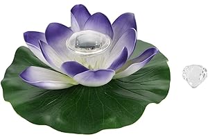 Waterproof Solar Power Multi-Colored LED Color Changing Foam Flower Lamp Outdoor Floating Garden Pool Pond Light(Colorful Pur