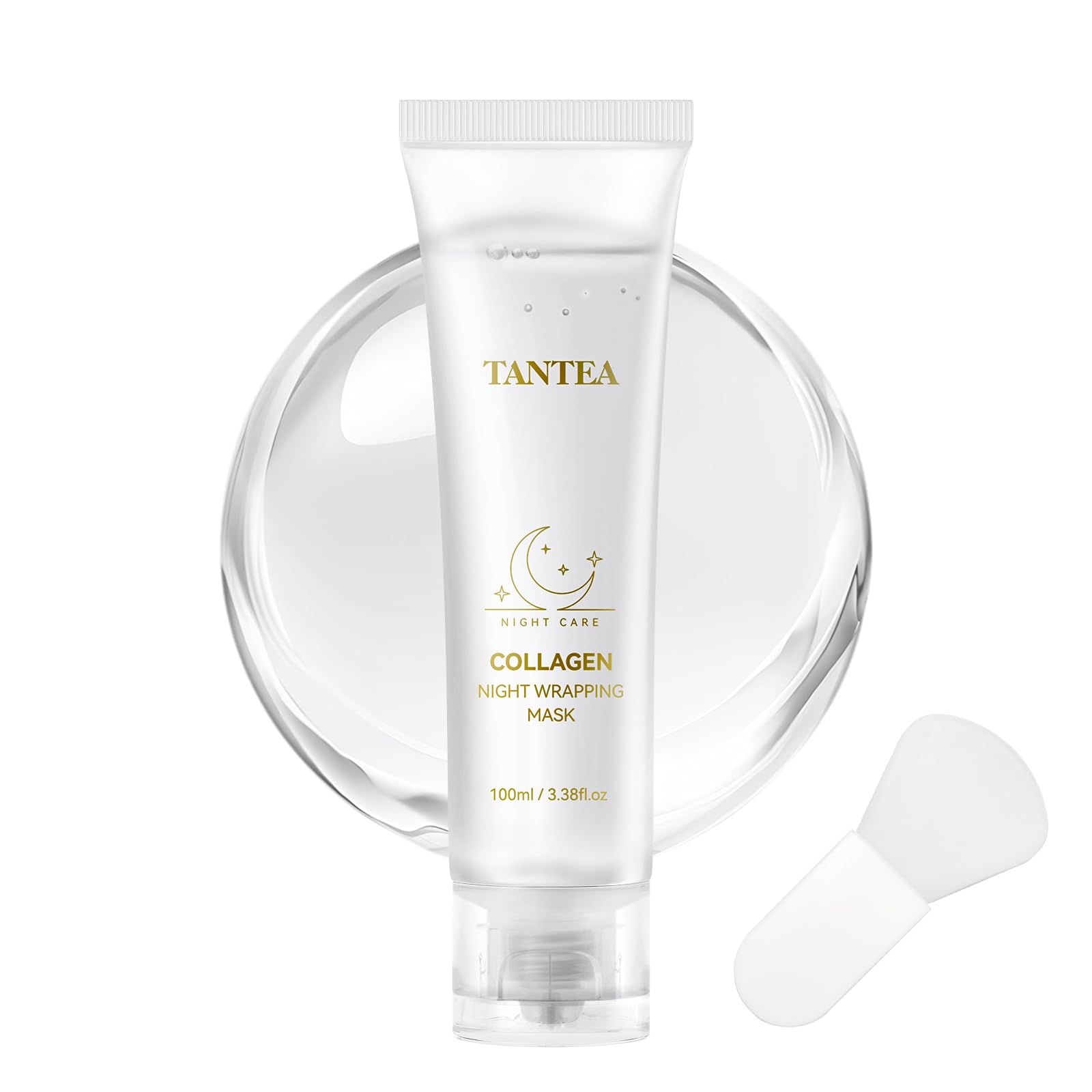 Photo 1 of ++2 PACK++Tantea Collagen Night Wrapping Mask - Hydrating & Firming Overnight Face Mask for Pore Refinement, and Elasticity Boost - Gentle for All Skin Types - 100ml / 3.38fl oz