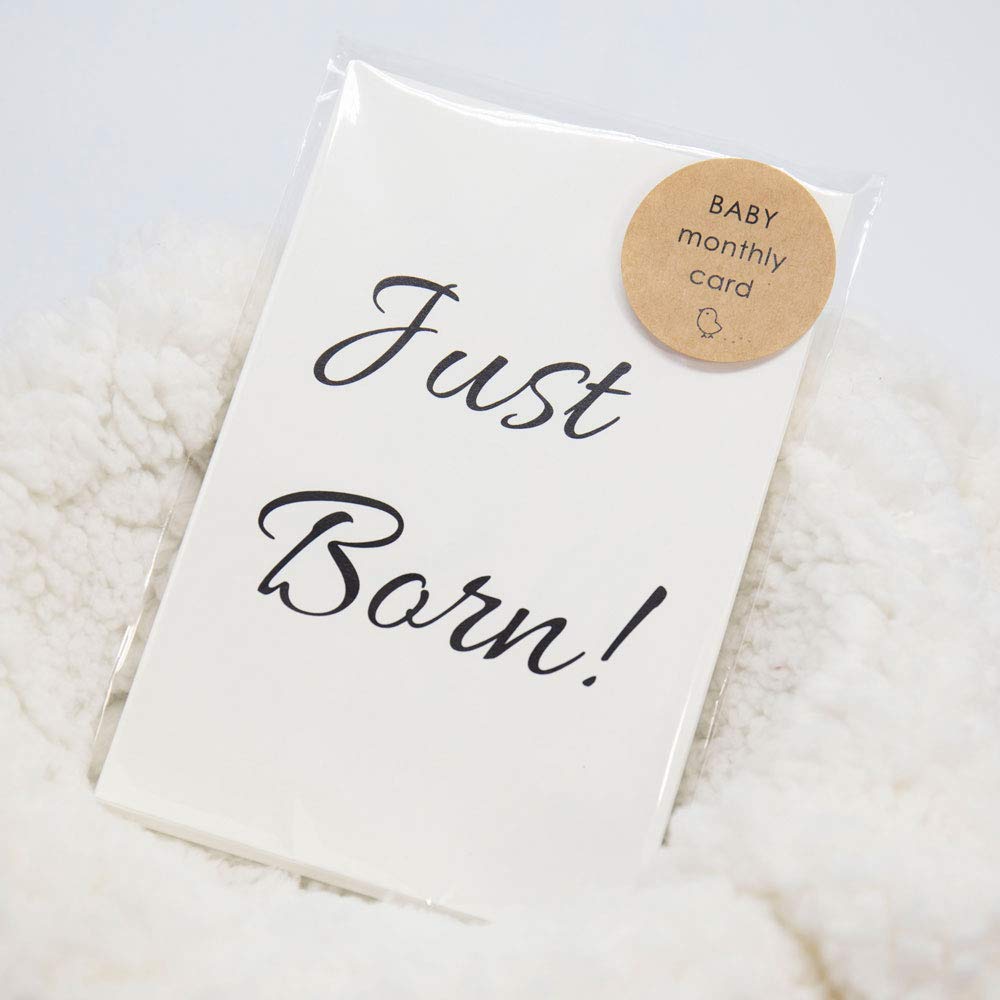 [メイドインたんたん] ベビーマンスリーカード 18枚セット 5歳まで design1 月齢フォト 月齢カード シンプル 成長記録に 記念日 出産祝い商品画像