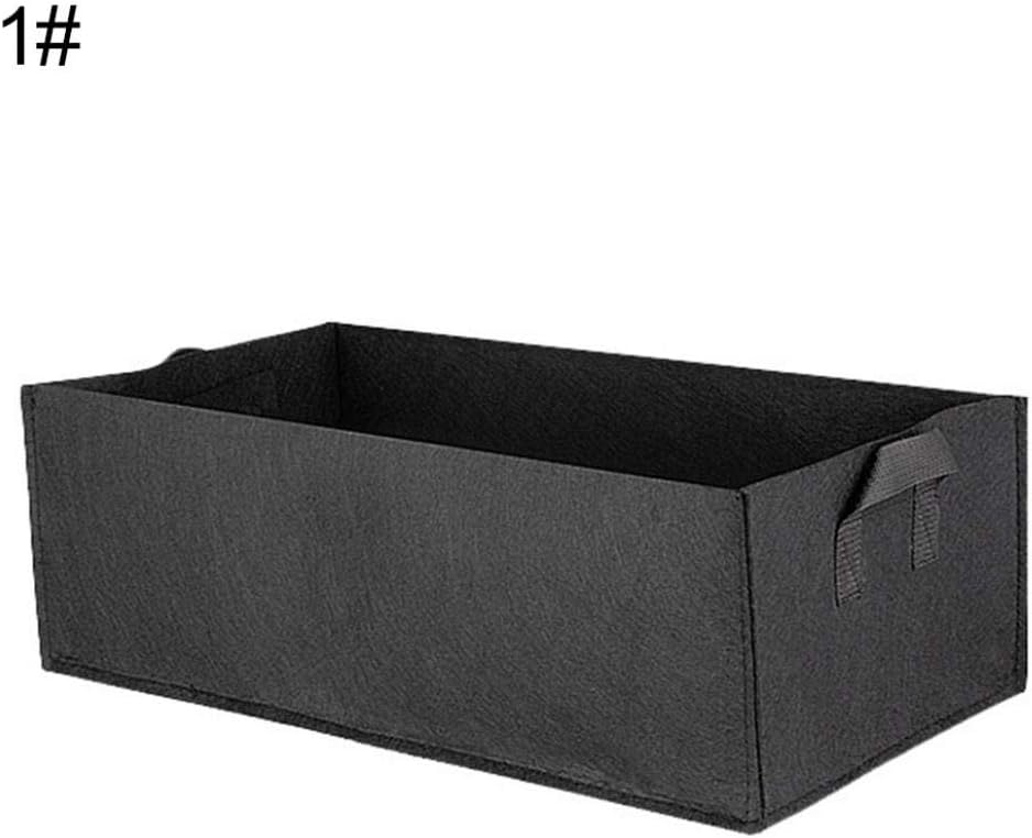 lamta1k Plant Grow Bag,Vegetable Plant Grow Bag Potato Planter Planting Nursery Pot Pouch Container - Black L