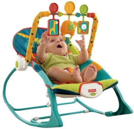 Infant to Toddler Rocker Sleeper, Safari Pattern Perfect Toddler Rocker (For Children Up To 40 lbs)