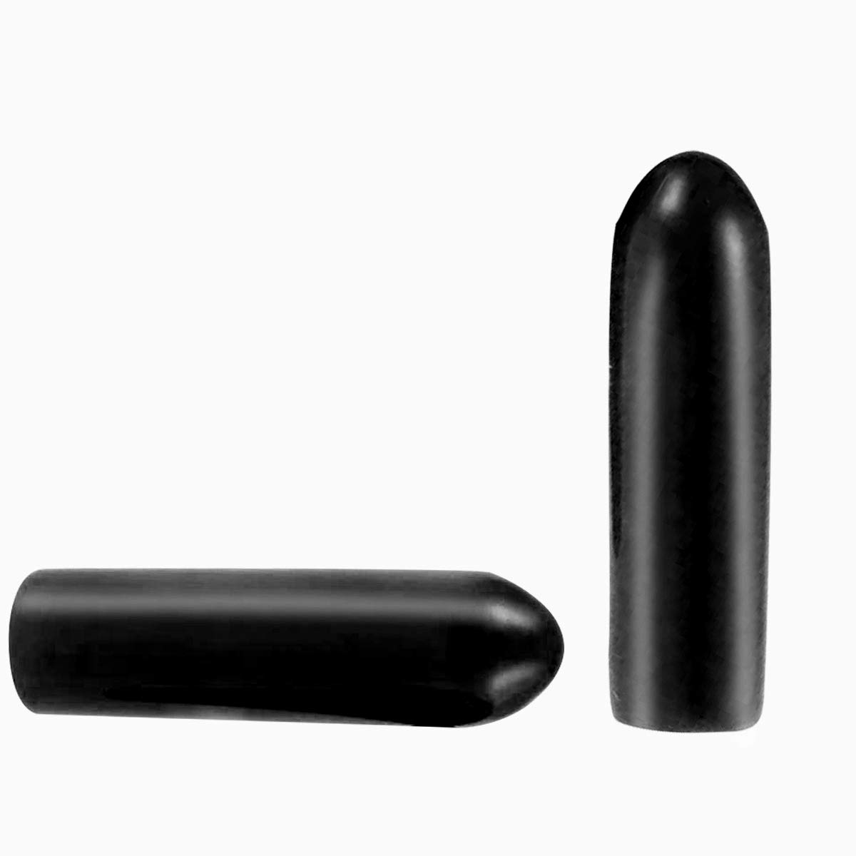 100 Pcs Screw Thread Protectors, PVC Rubber Round Tube Bolt Cap Plastic End Cap Cover Thread Protectors Black, Inner Dia 3mm — image 1