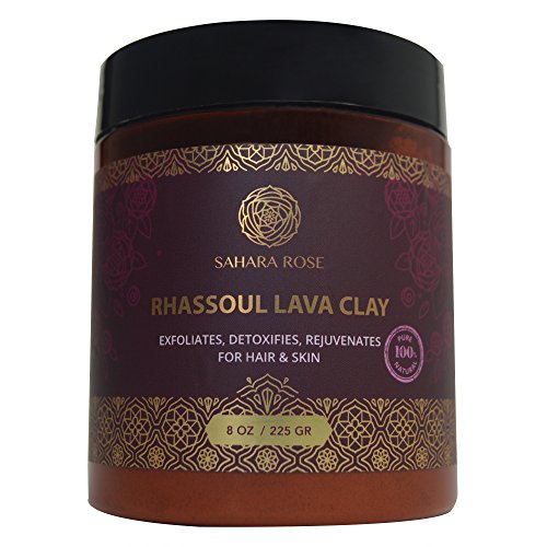 Sahara rose 100% organic rhassoul lava clay powder for …